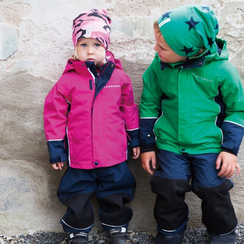 【瑞典製】OUTDOOR桃紅色連帽風衣外套(適合18M-10Y) - 童裝外套 - 棉．麻 