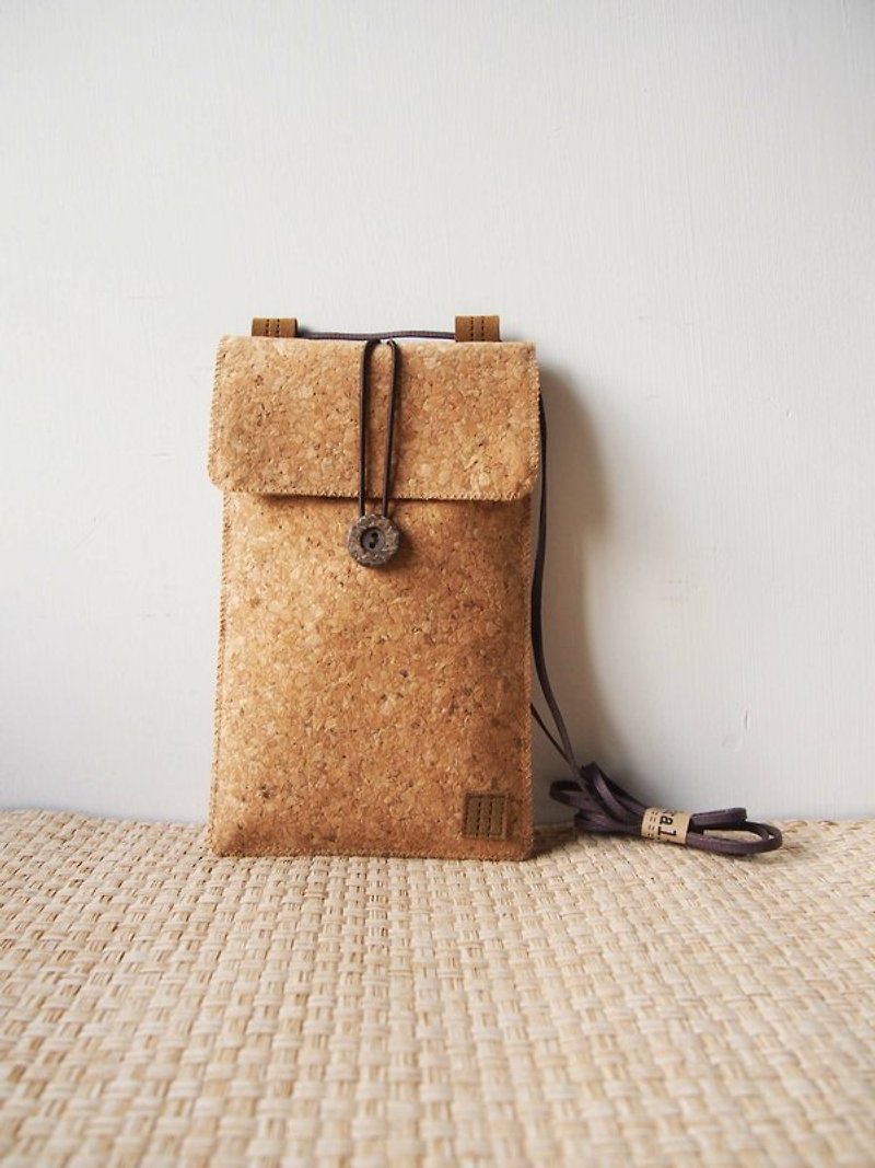 Paralife Custom Size Cork Baguette / Cross Body Bag / Phone Pouch Purse Sleeve S - Other - Plants & Flowers Multicolor