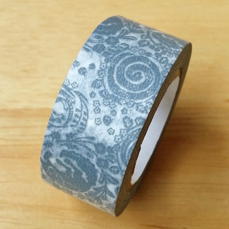 Kurashiki craftsman x Mihani studio and paper tape [Garland-Gray (13101-08)] - มาสกิ้งเทป - กระดาษ สีเทา