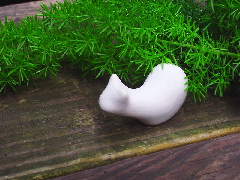 翹尾貓 - 花瓶/陶器 - 其他材質 白色