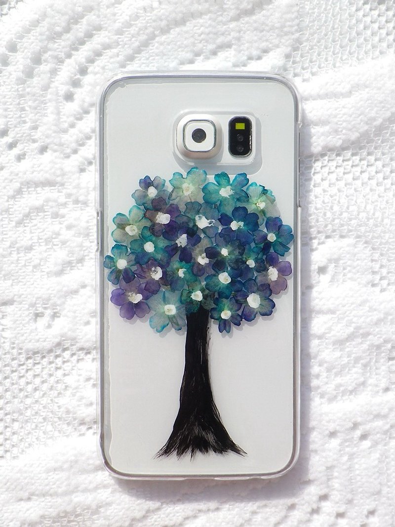 Handmade phone case, Pressed flowers with nature, Flower Tree - Phone Cases - Plastic 
