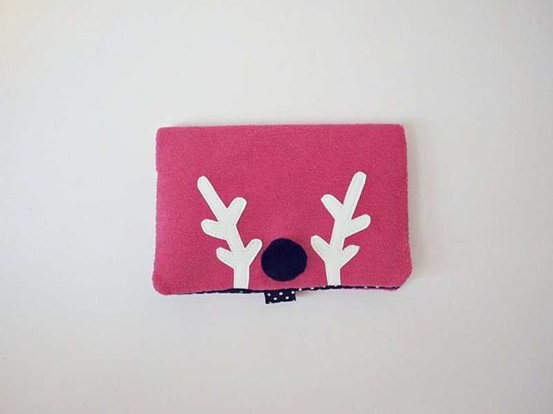 hairmo. Elk big nose Passport Holder / card holder - Peach - ที่เก็บพาสปอร์ต - วัสดุอื่นๆ สึชมพู