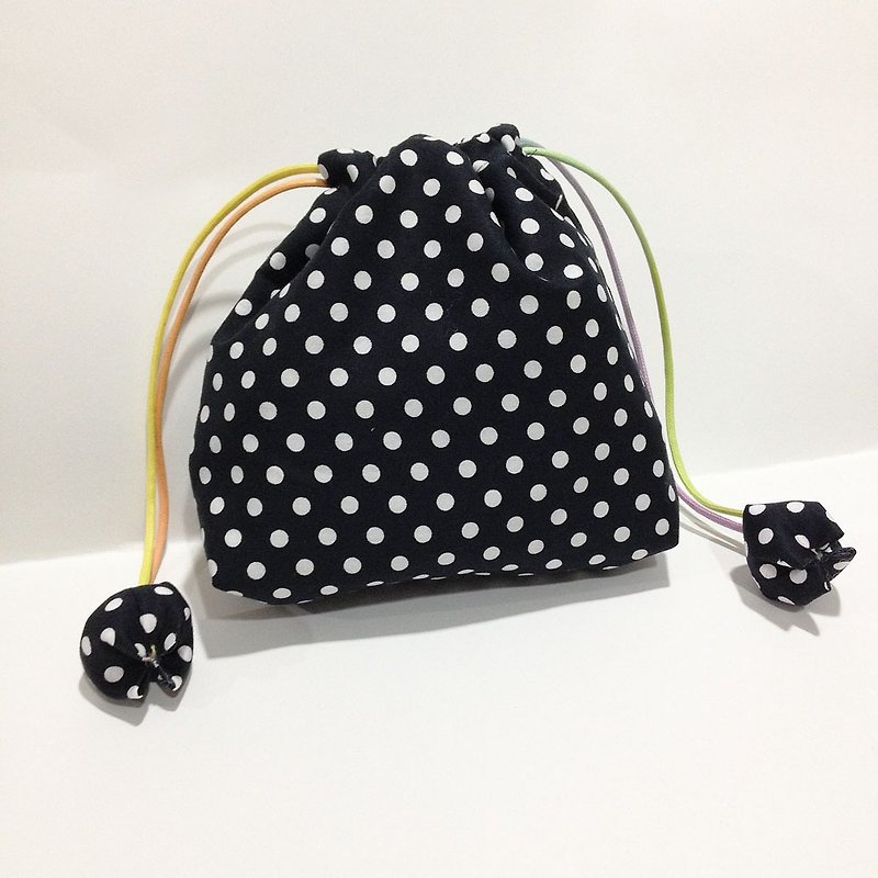 Black and white little gift bags Drawstring - Toiletry Bags & Pouches - Other Materials Black