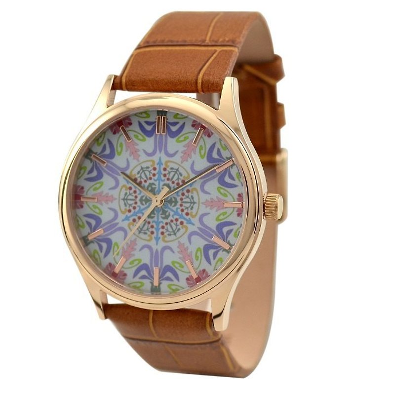 Ornaments Pattern Watch - Other - Other Metals Purple