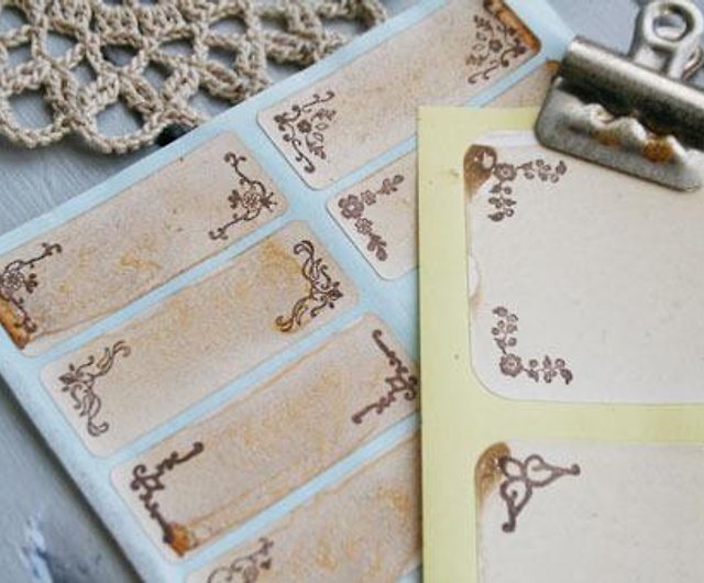 Set of 5 antique flower stamps - Shop Beach Field Stamp Stamps & Stamp Pads  - Pinkoi