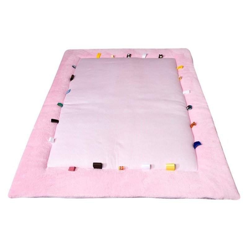 『荷蘭Snoozebaby』布標遊戲床墊-寶貝紅 - 寶寶/兒童玩具/玩偶 - 棉．麻 粉紅色