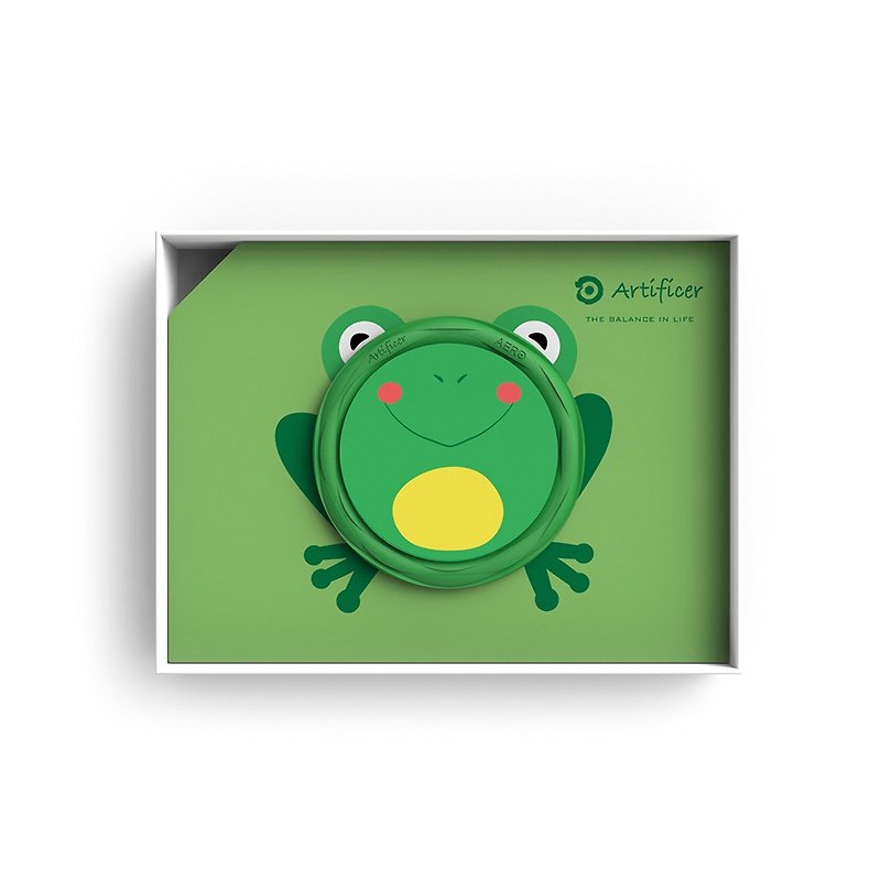 【Artificer】Rhythm for Kids Bracelet-Frog (Green) - สร้อยข้อมือ - ซิลิคอน สีเขียว