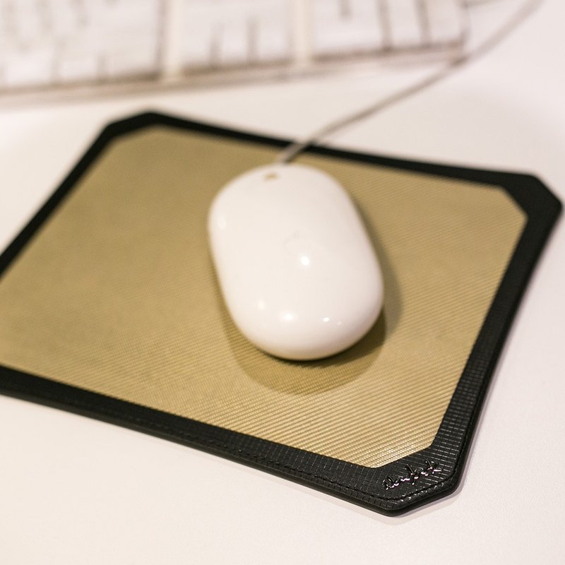 Navjack- The Corium-Glass Fiber Handmade Mouse Pad-Mustard Yellow - เคสแท็บเล็ต - วัสดุอื่นๆ สีทอง