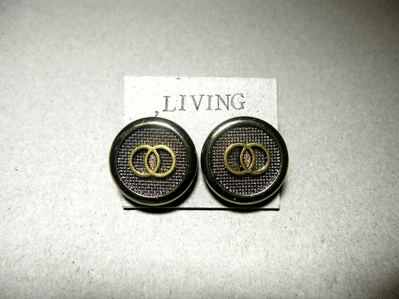 _ Low-key fashion earrings [Pin / Clip] - ต่างหู - พลาสติก สีดำ