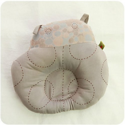 HUGHUG KAKIBABY專利天然柿子染布 - 瓢蟲(藍)嬰幼兒專用頭部定型枕