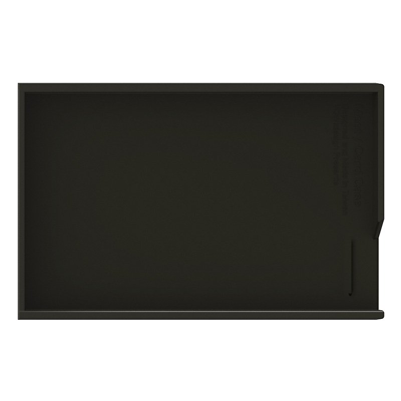MEET+ business card case/lower cover-black - ที่เก็บนามบัตร - พลาสติก สีดำ