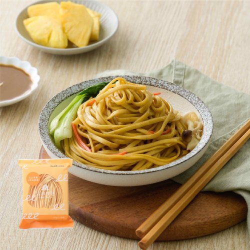 森林麵食 【 森林麵食 】森林拌麵 - 竹山蕃薯(細麵)x風味麻醬(全素) 單包