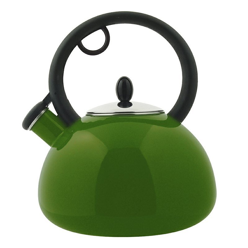 OSICHEF [Bubble Enamel Flute Teapot]-Green/2.3L (In Stock) - Teapots & Teacups - Other Metals Green