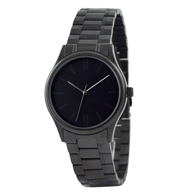 Indistinct Watch (Black) with metal band - Women's Watches - Other Metals Black