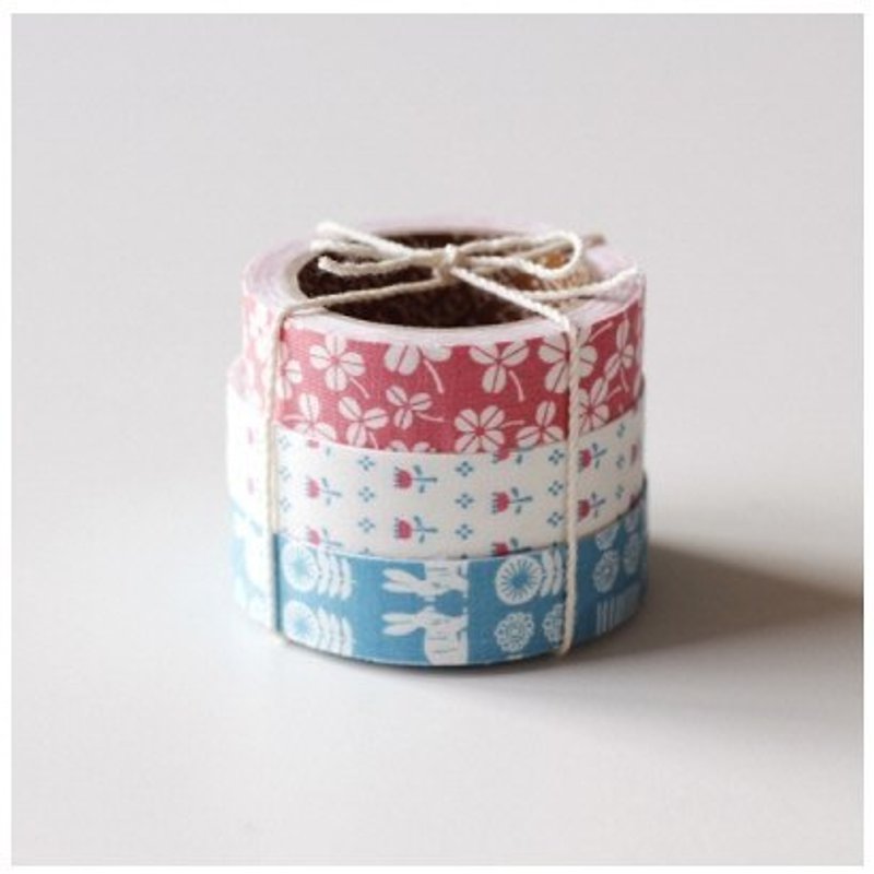 Dailylike fabric tape 北歐風布膠帶(三入) 21-alley,E2D94968 - 紙膠帶 - 其他材質 多色