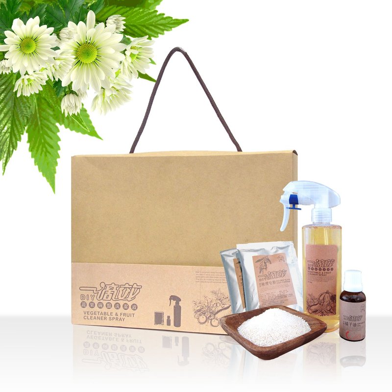 [Taiwan] drop of tea pull effect of fruits and vegetables dishes detergent solution DIY gift set / Souvenir - Other - Plants & Flowers Khaki