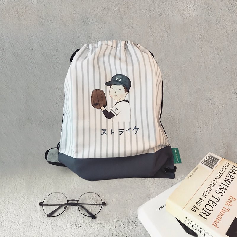 Baseball - Bunch pocket backpack - Drawstring Bags - Other Materials 