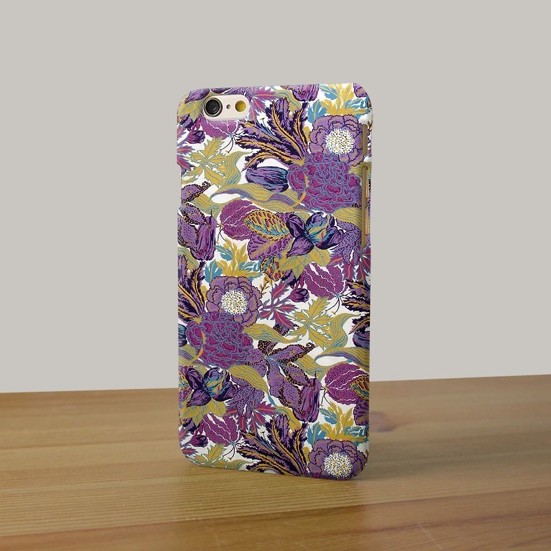 Purple flower 94 3D Full Wrap Phone Case, available for  iPhone 7, iPhone 7 Plus, iPhone 6s, iPhone 6s Plus, iPhone 5/5s, iPhone 5c, iPhone 4/4s, Samsung Galaxy S7, S7 Edge, S6 Edge Plus, S6, S6 Edge, S5 S4 S3  Samsung Galaxy Note 5, Note 4, Note 3,  Note  - Phone Cases - Plastic Purple