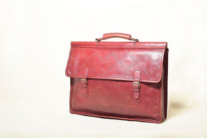 Vintage YSL手提包 古董包  - 手袋/手提袋 - 真皮 紅色
