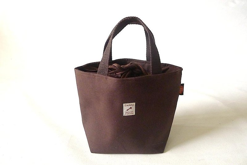 ✎ palette bag / lunch bag / Universal Bag | beam port type | key standard cloth | coffee - กระเป๋าถือ - วัสดุอื่นๆ 