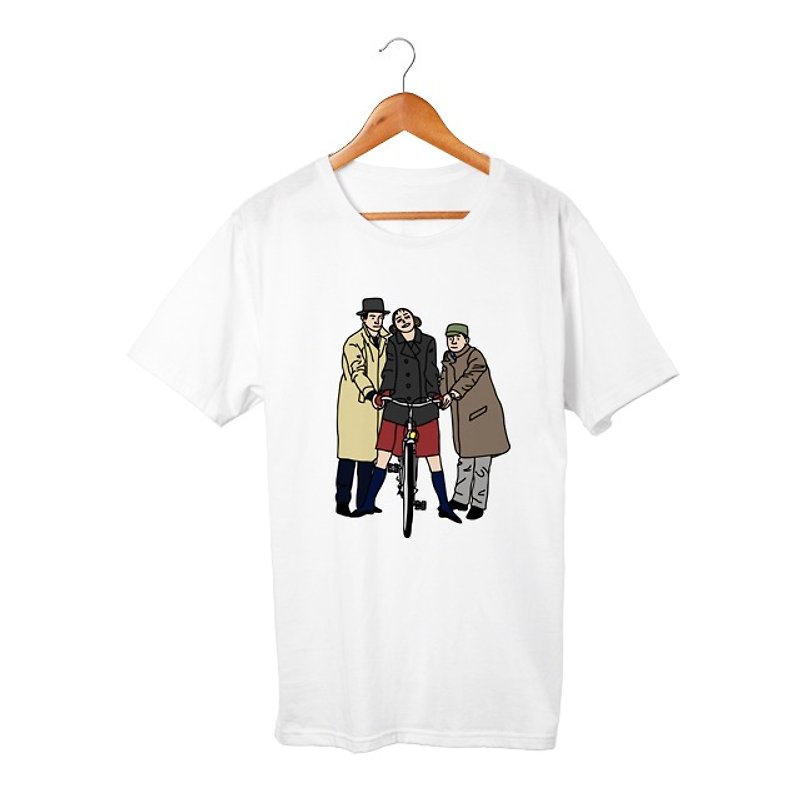Arthur, Franz, and Odile T-shirt - เสื้อฮู้ด - ผ้าฝ้าย/ผ้าลินิน ขาว