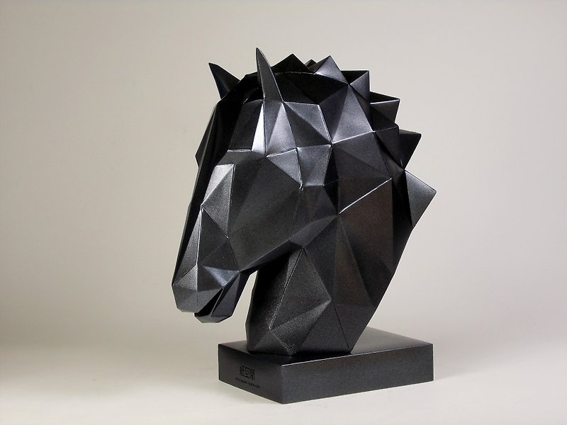 Head Sculpture of Horse-Decorations - Items for Display - Other Materials Black