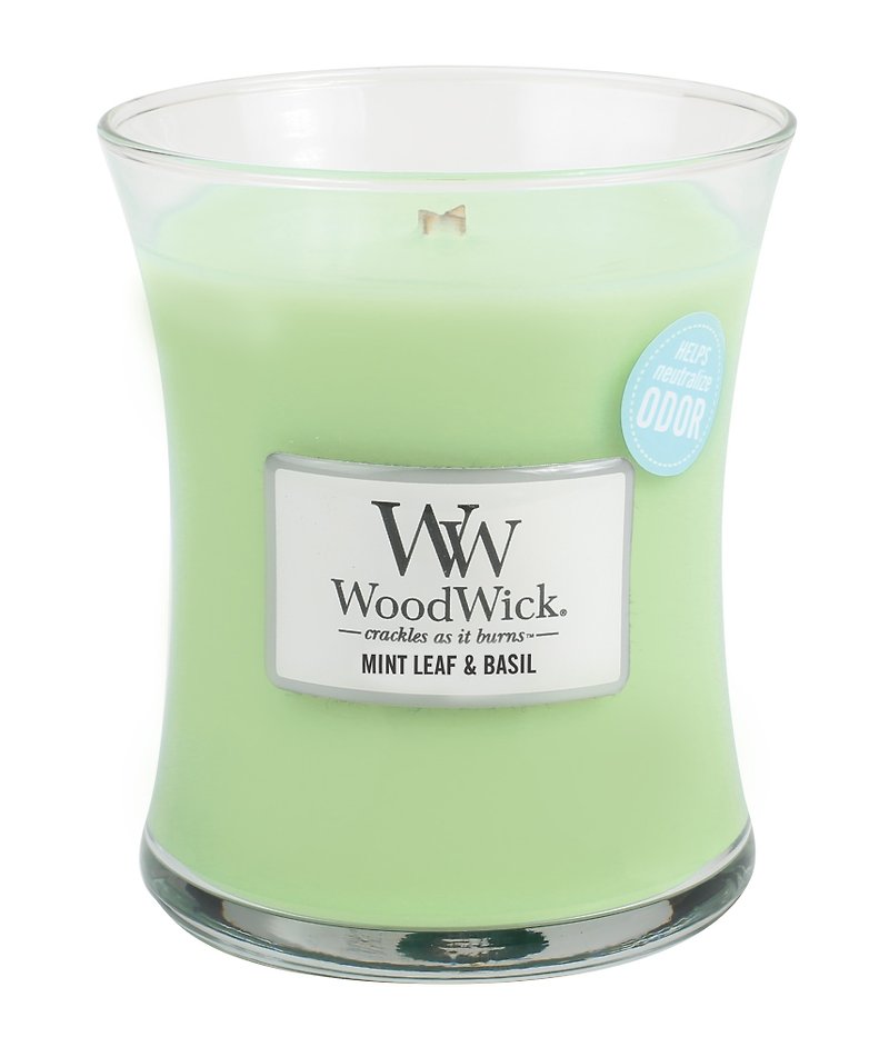 WW 10 oz. 除臭香氛蠟燭- 清涼羅勒 - 香氛蠟燭/燭台 - 蠟 綠色