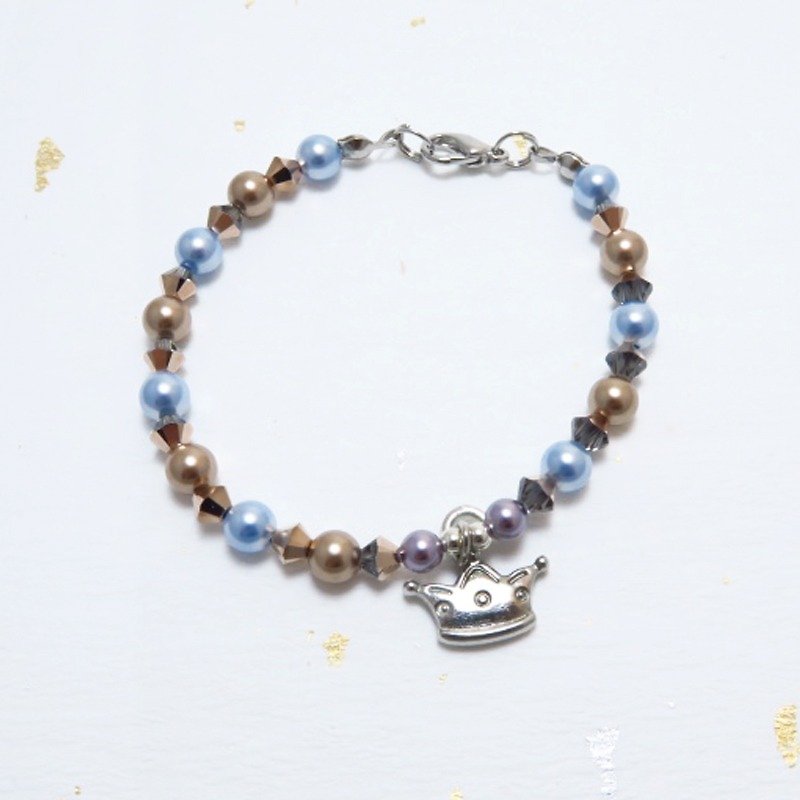 Autumn ◆brown-Swarovski Crystal Pearl / Japanese Bead / Bracelet Bracelet Gift Custom Design - งานโลหะ/เครื่องประดับ - วัสดุอื่นๆ สีนำ้ตาล