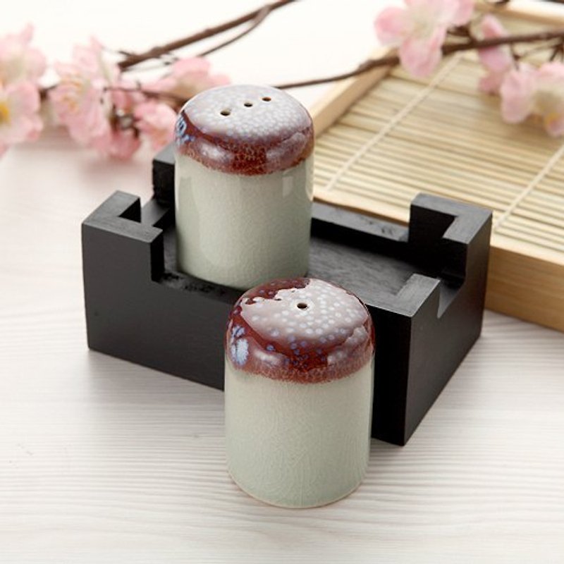 【Glazed Zen】Pepper/salt seasoning pot set - ขวดใส่เครื่องปรุง - วัสดุอื่นๆ 
