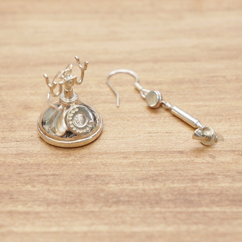 Asymmetric Series - Classical telephone Earrings - Earrings & Clip-ons - Other Metals 