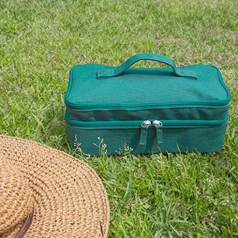 Dessin-美好旅程貼身衣物雙層收納包-湖水綠,LWK91340 - 手袋/手提袋 - 其他材質 綠色