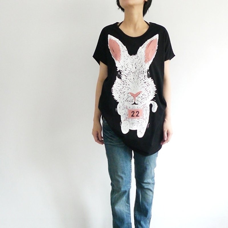 :. Urb [Roadrunner] female rabbit / multi-worn ideas tying x square section - ชุดเดรส - ผ้าฝ้าย/ผ้าลินิน สีดำ