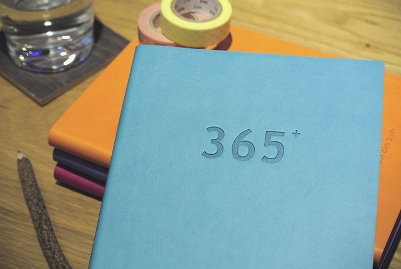 365テイクノートカレンダーのIV V.2 [デラックス・エディション]  - 青と緑の印刷物▲▲ - カレンダー - 紙 ブルー