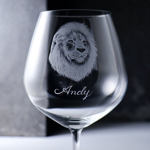 MSA玻璃雕刻 750cc【SCHOTT ZWIESEL VINA 王者系列】LION 無鉛水晶紅酒杯 獅