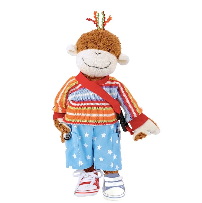 世紀ドイツのブランドケーテ・クルーゼは手作りの猿が運動を着て人形 - 知育玩具・ぬいぐるみ - コットン・麻 多色