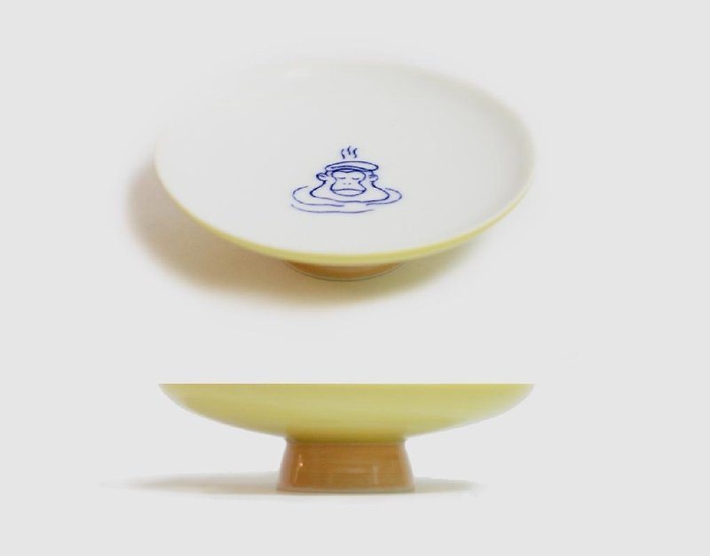 製品のスープ暖かい冬（金色/ライトオレンジ） - 小皿 - 磁器 ホワイト