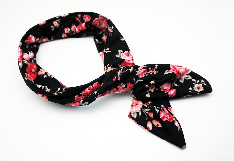 BLR  Headwrap [ Flowers ] - Hair Accessories - Other Materials Black