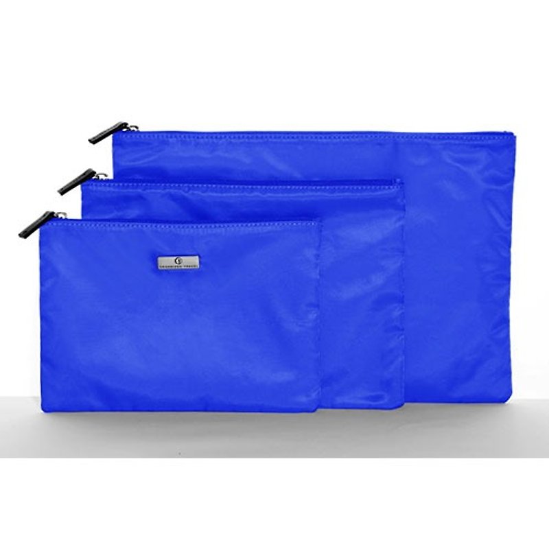Organized Travel- three-piece multi-function travel pouch (royal blue) - Other - Other Materials Blue