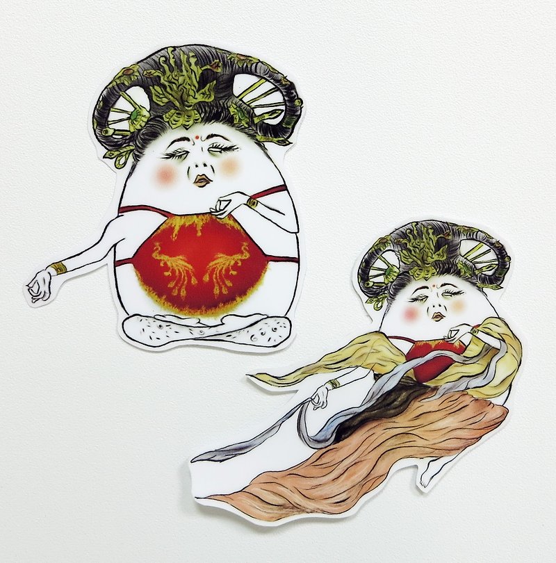 [stickers]Chinese legend character-防水シール(大) - สติกเกอร์ - กระดาษ สีแดง