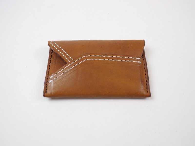 [YuYu] Supermodel Zhang Jiayu's own brand-Coffee Card Case - Card Holders & Cases - Genuine Leather Brown