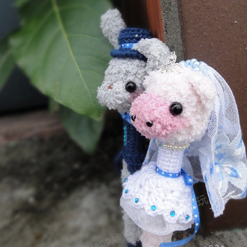 "Hand-made Woolen Yarns" Wedding Series ♥ White Gauze of the Zodiac ♥ Wedding Signature Pen - Stuffed Dolls & Figurines - Other Materials White