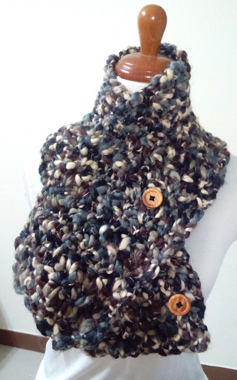 British lover knit scarves - ผ้าพันคอ - วัสดุอื่นๆ สีดำ