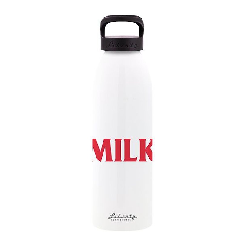 Liberty American-made ultra-lightweight environmentally friendly sports bottle-700ml-milk jug/single size - กระติกน้ำ - โลหะ ขาว