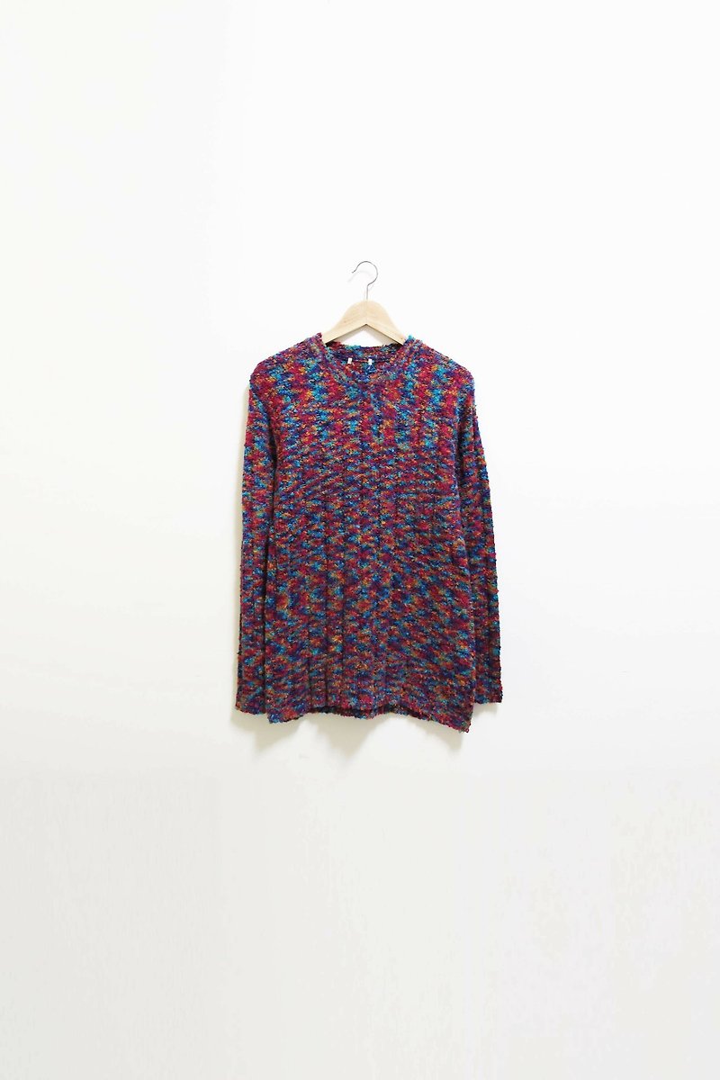 【Wahr】彩針毛衣 - Women's Sweaters - Other Materials Multicolor