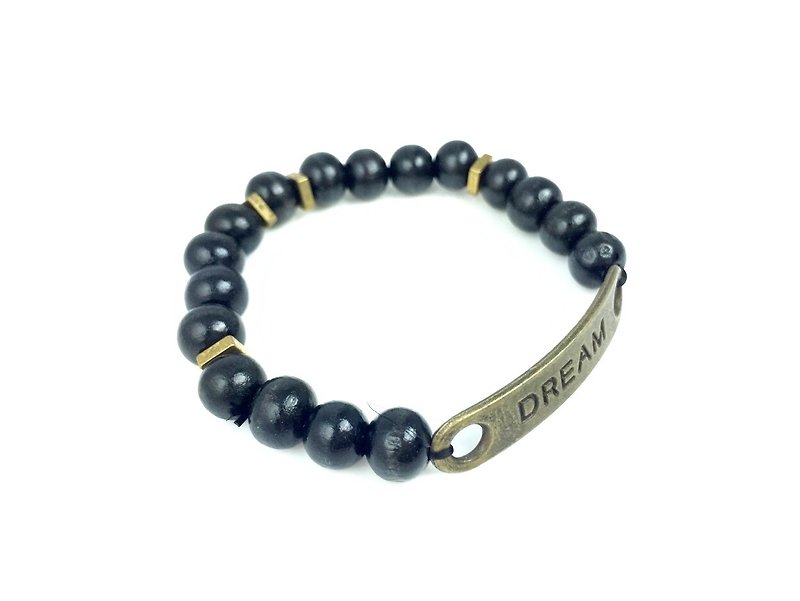 "Black Muzhu x bronze Dream tag" - Bracelets - Other Materials Black