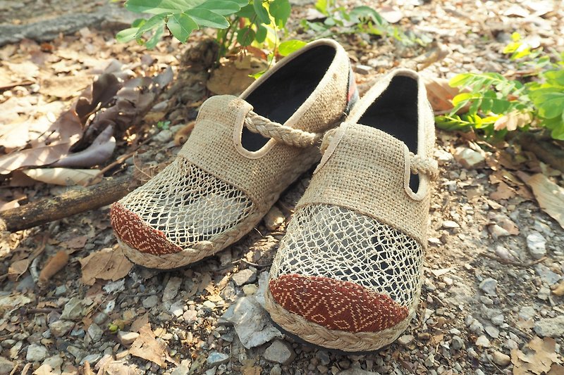 EARTH.er │ "HEMP & JUTE" NAGA casual shoes ● "HEMP & JUTE" Naga Net Slip-On Shoes│ :: :: Hong Kong original design brand - Men's Casual Shoes - Cotton & Hemp Khaki