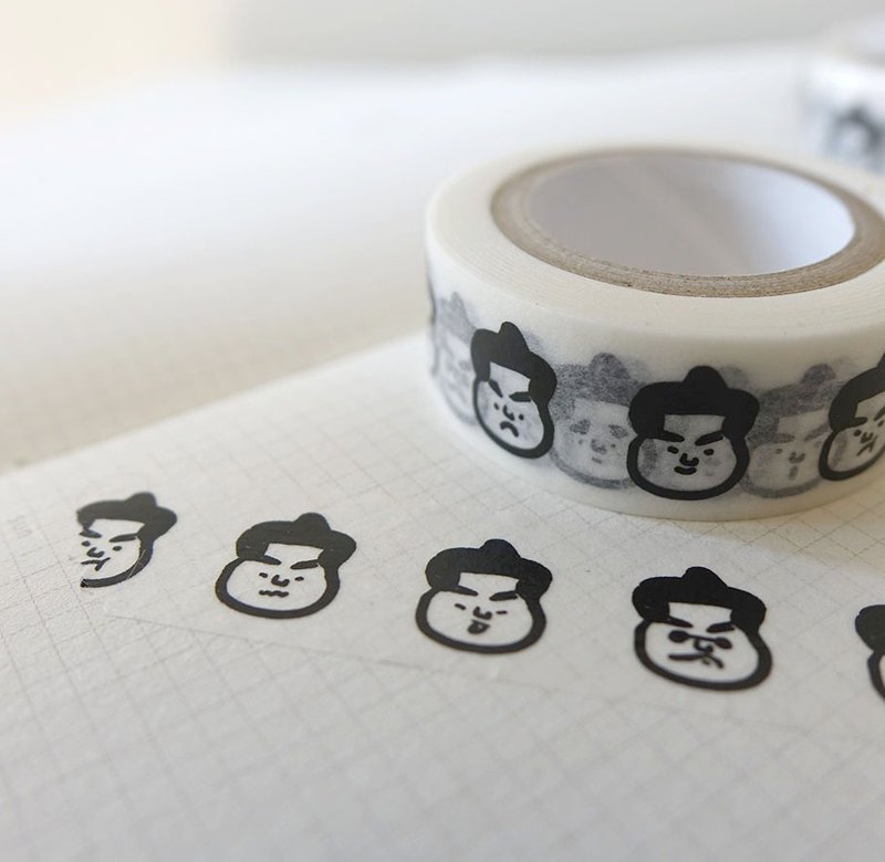 Sumo paper tape - Washi Tape - Paper Black