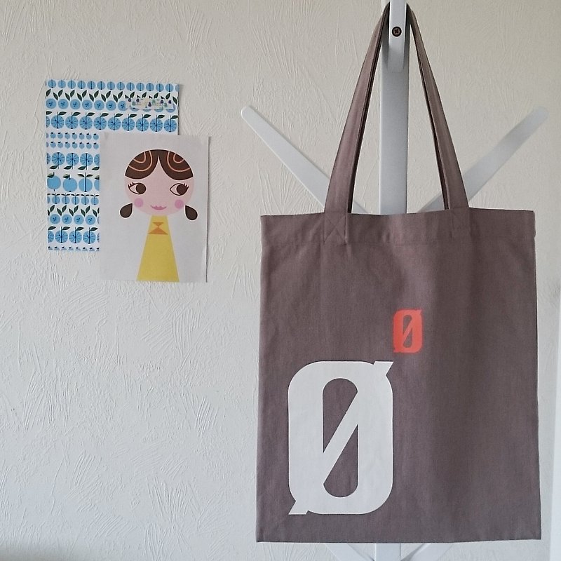 Kikare's cold letter canvas bag-Ø - Messenger Bags & Sling Bags - Cotton & Hemp Gray