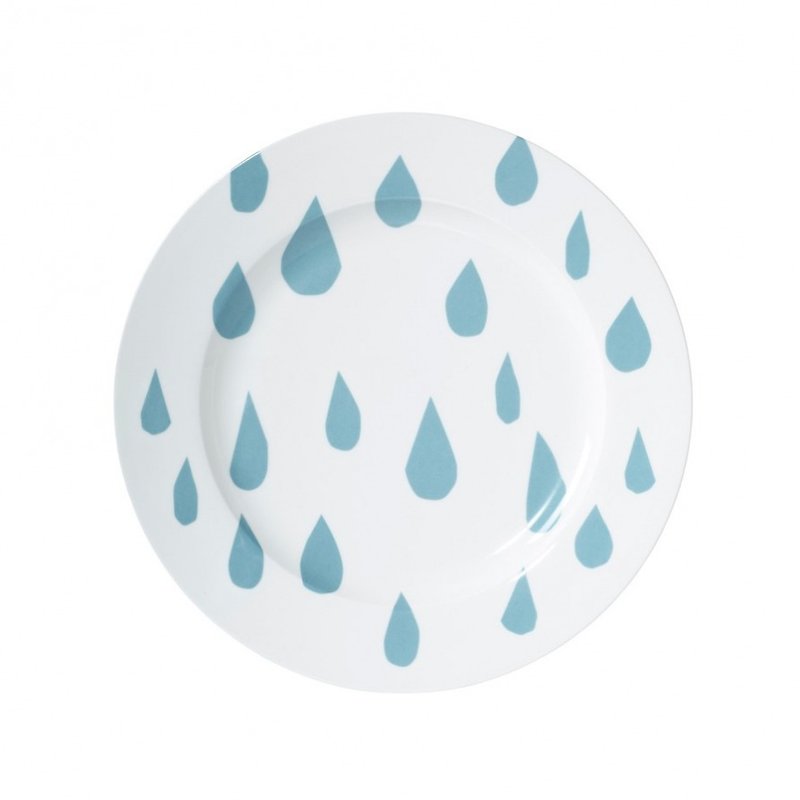 雨の日骨中国ディナープレート| Donna Wilson - 小皿 - 磁器 ホワイト