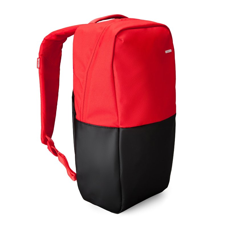 【INCASE】Staple Backpack 15吋 輕巧撞色拼接筆電後背包 (紅黑) - 電腦袋 - 其他材質 紅色
